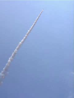 PML Tethys rocket in flight