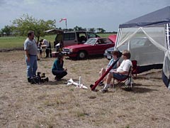 Tim and Beth Sapp being interviewed