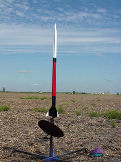 PML Phobos rocket on the launch pad