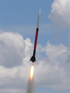 PML Phobos rocket in flight, July 24, 2004